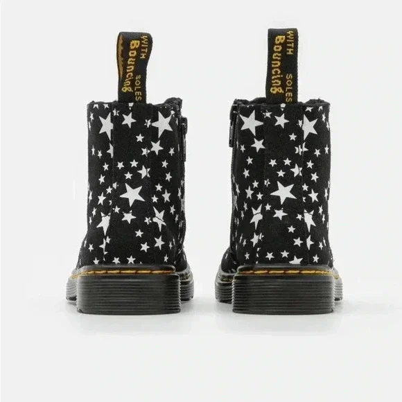 Junior 1460 Pascal Star Suede Lace Up Boots - Picture 4 of 5